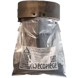 Écopiège transparent version vissage installé sur tronc