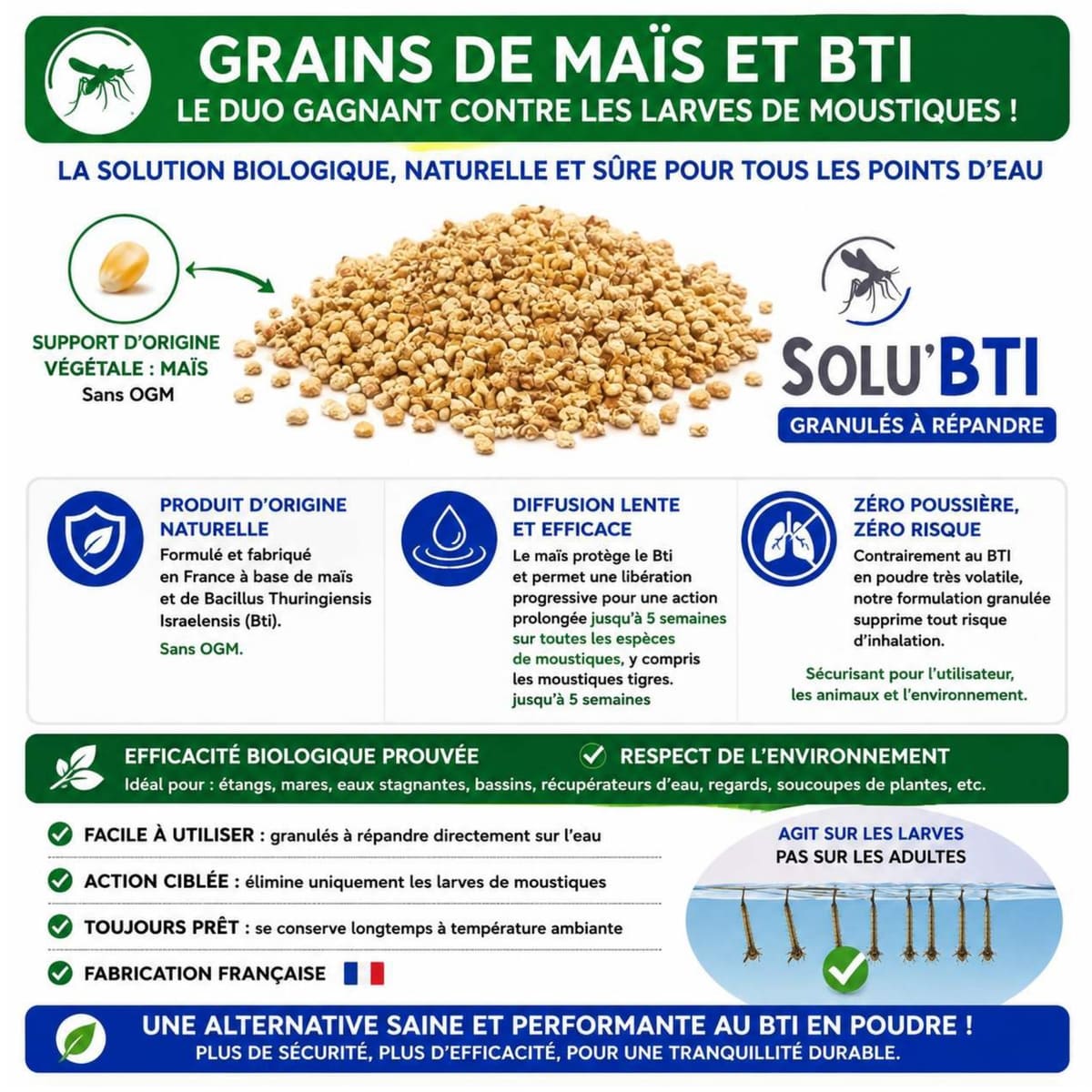 Avantage du support maïs du SoluBTI