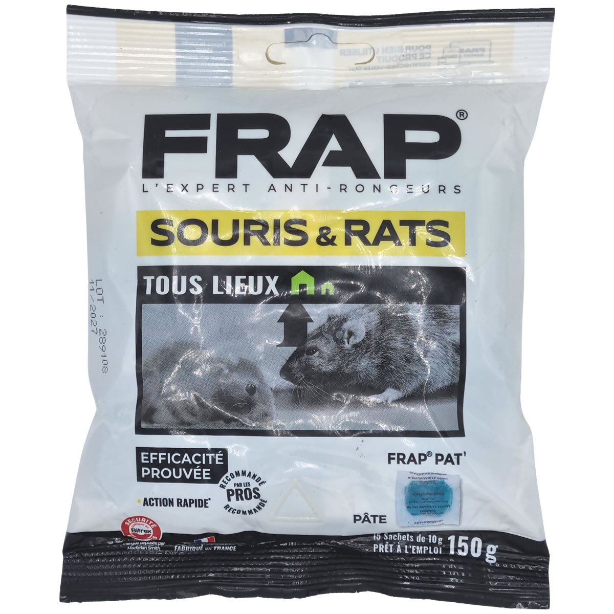 Sachet appat souris FRAP PAT'