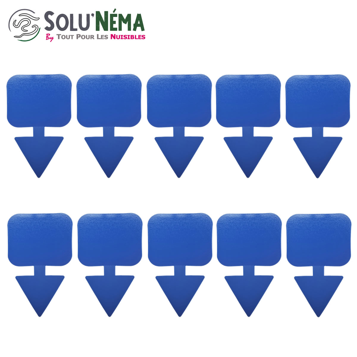 Piège collant bleu à insectes x10