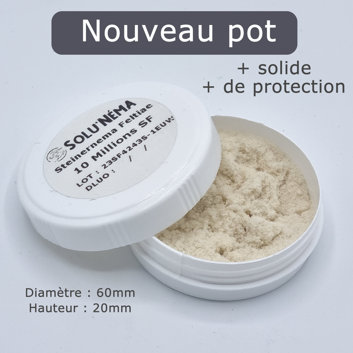 Pot de 10 millions Steinernema Feltiae