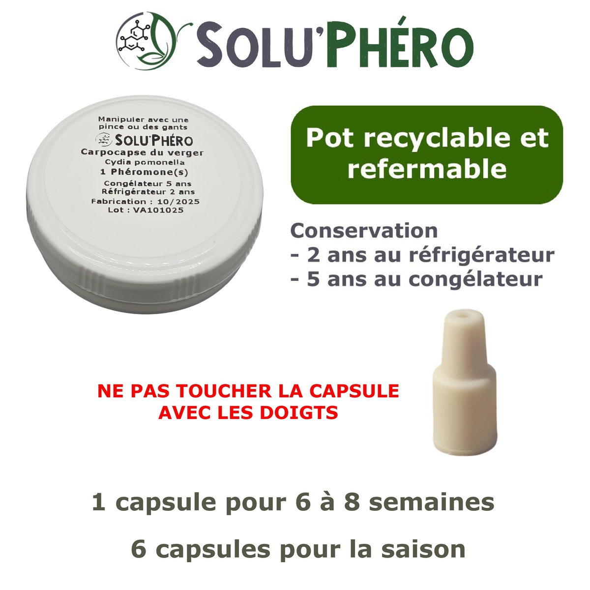 1 Phéromone carpocapse du verger