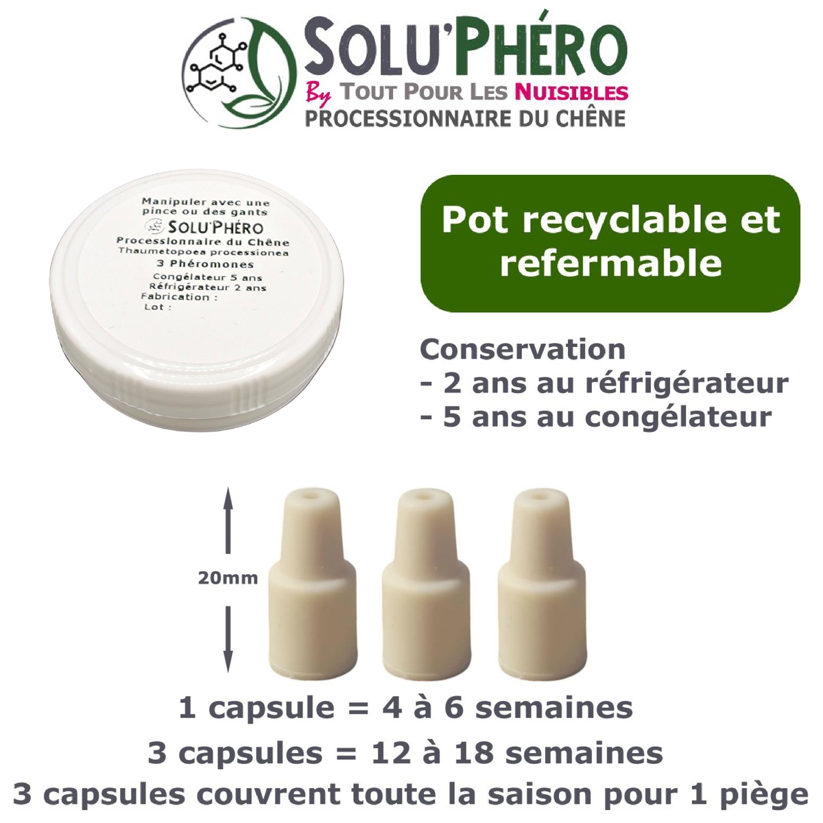 Pot Phéromone processionnaire chêne par 3