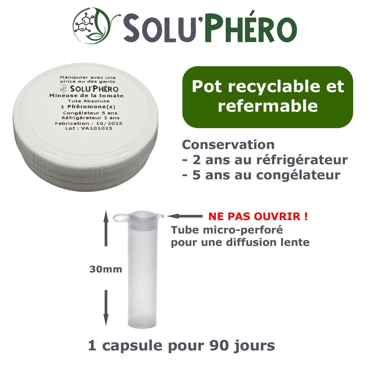 1 Phéromone contre Mineuse de la tomate