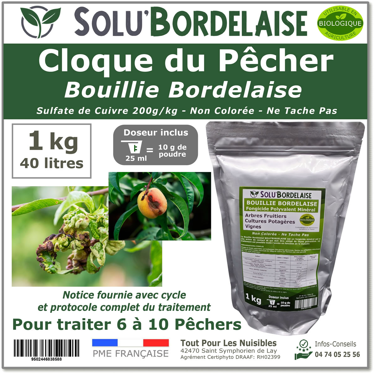 SOLU'BORDELAISE Cloque Pecher 1kg