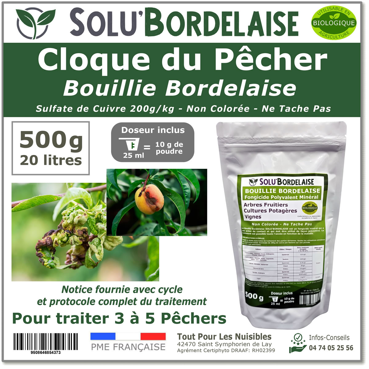 SOLU'BORDELAISE Cloque Pecher 500g