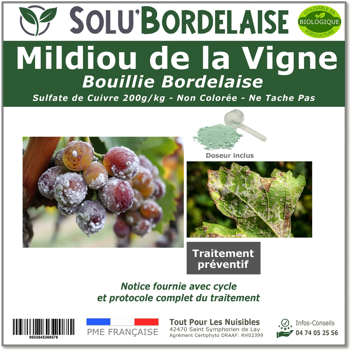 SOLU'BORDELAISE - Gamme de la Bouillie Bordelaise contre le Mildiou de la vigne-master