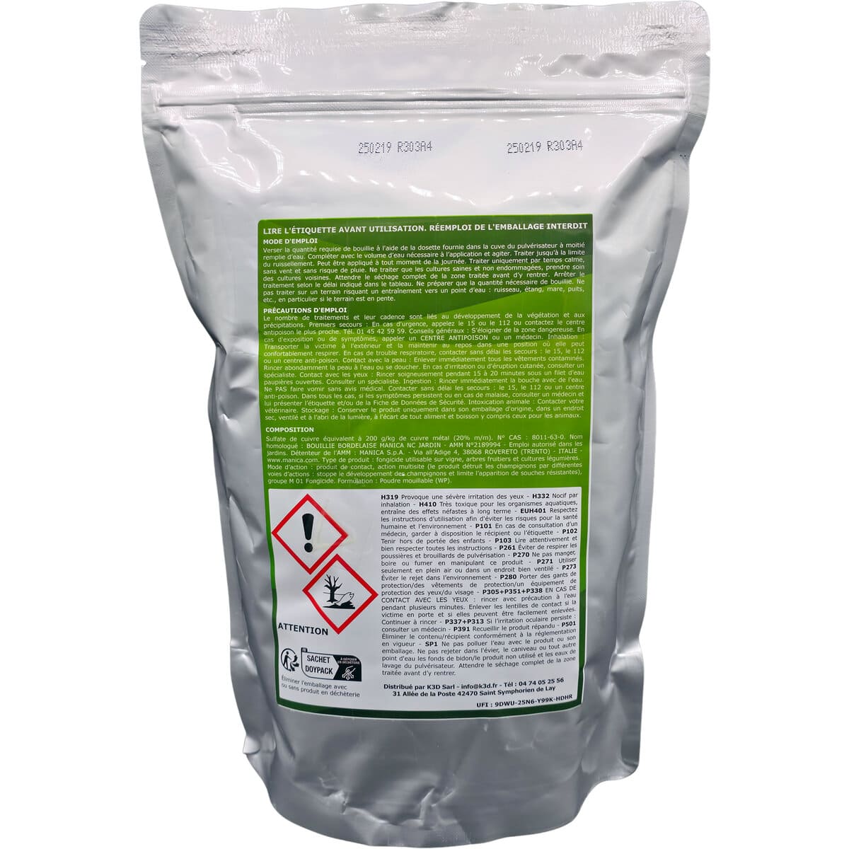 SOLU'BORDELAISE sachet informations