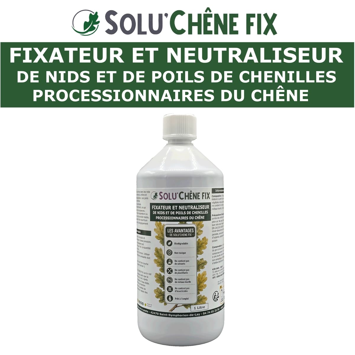 Pulverisation de solu'Chêne Fix contre les chenilles processionnaire du Chêne