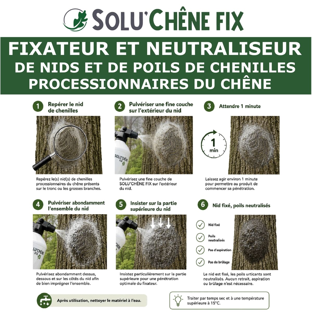 Solu'Chêne Fix - Mode d'emploi