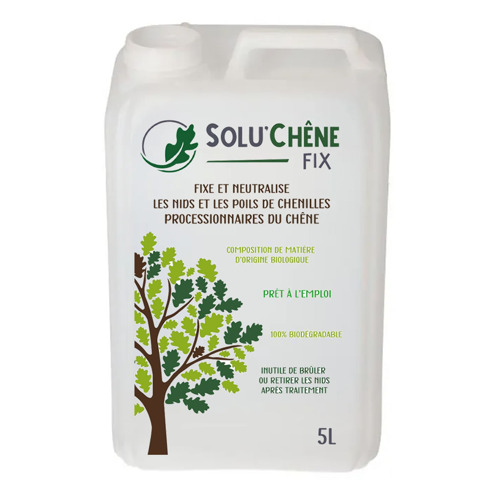 Traitement neutraliseur contre les chenilles processionnaires du chêne, Solu'chêne Fix - 5 litres