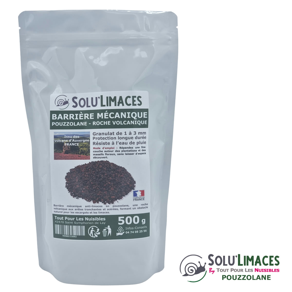 Sachet Pouzzolane SOLU'LIMACES - 500g