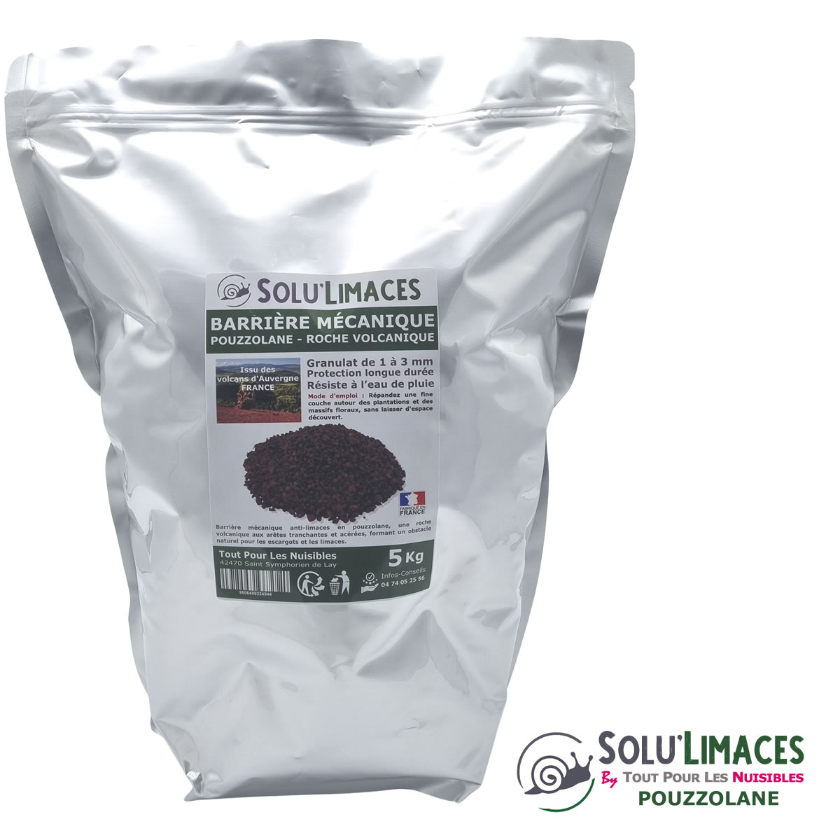 Sachet Pouzzolane SOLU'LIMACES - 5kg