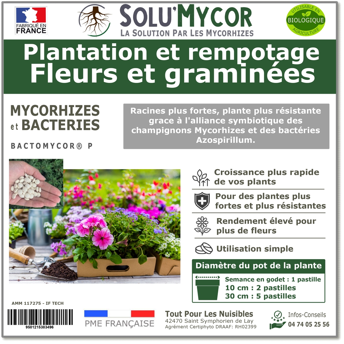 Master Label solu'Mycor Fleurs et graminées