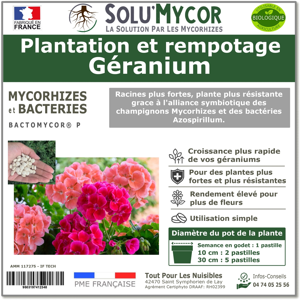 Master Label solu'Mycor Géranium