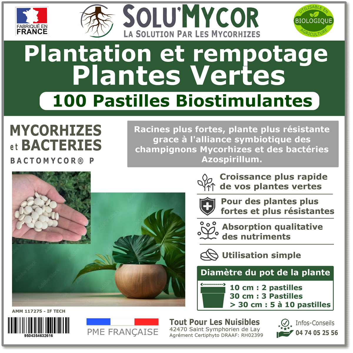 SoluMycor 100 Pastilles Bio-stimulantes