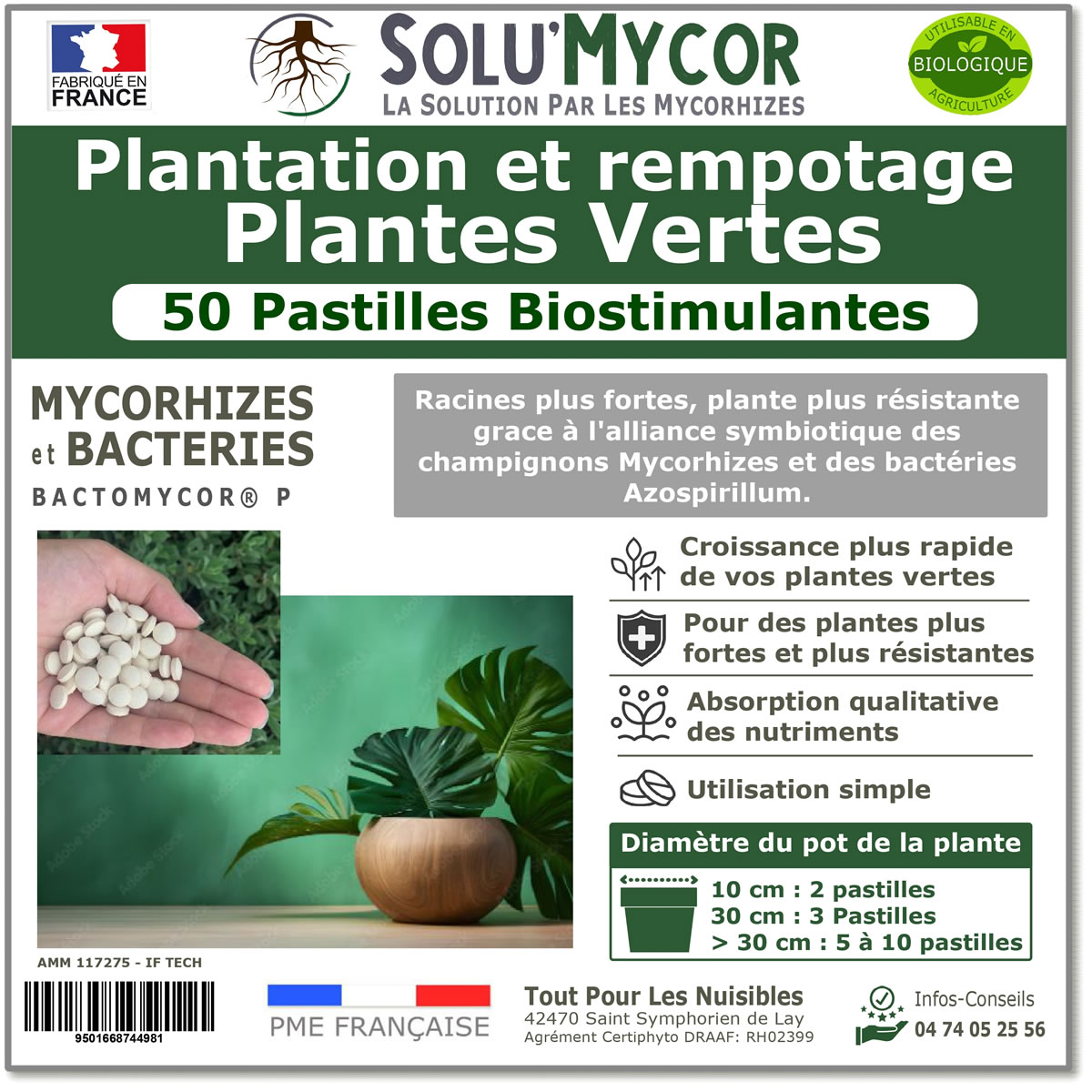 SoluMycor 25 Pastilles Bio-stimulantes