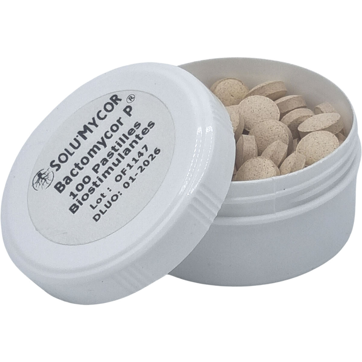 Comprimés biostimulants, SOLU'MYCOR Potager - 100 pastilles - boite