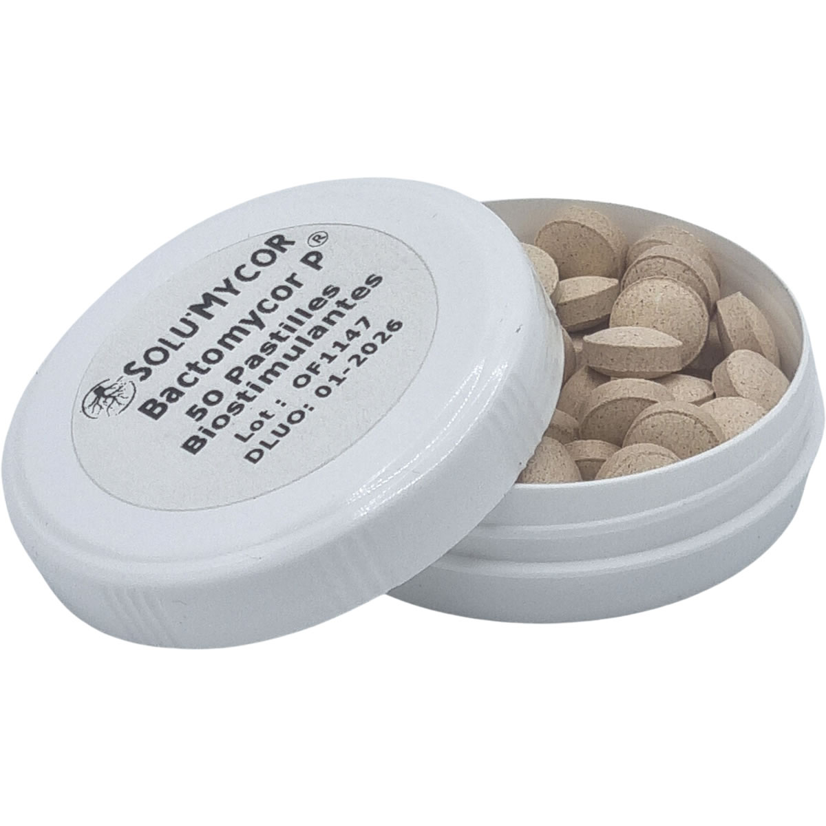 Comprimés biostimulants, SOLU'MYCOR Potager - 50 pastilles - boite