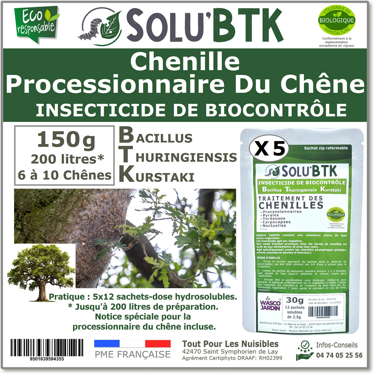 SOLU'BTK Processionnaire du chêne 150g