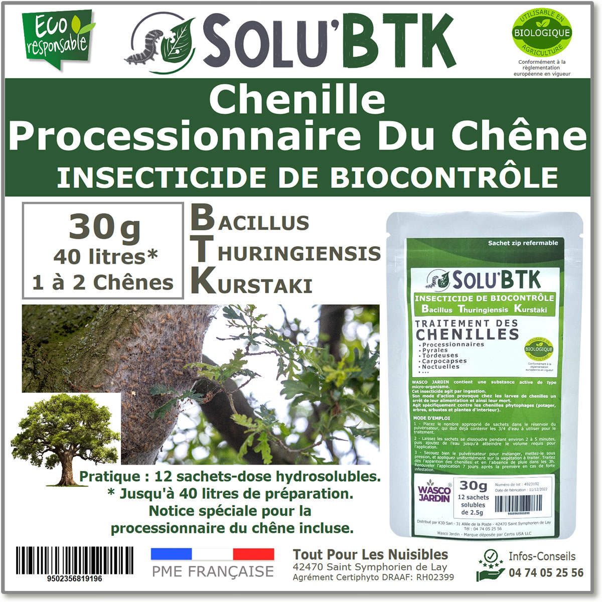 SOLU'BTK Processionnaire du chêne 30g