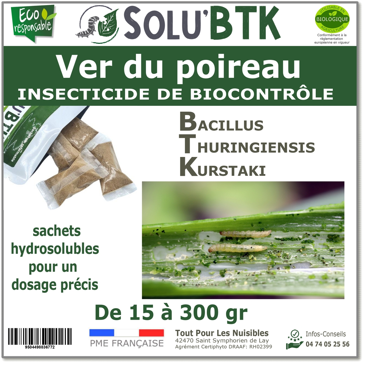 Label master du ver du poireau