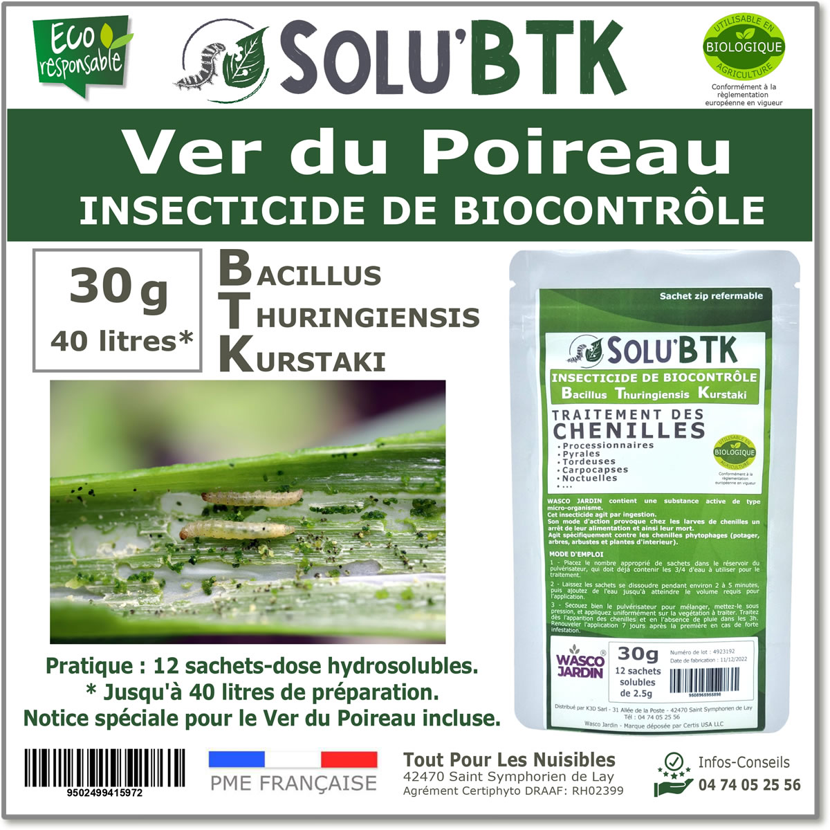 SOLU'BTK Ver du poireau 30g