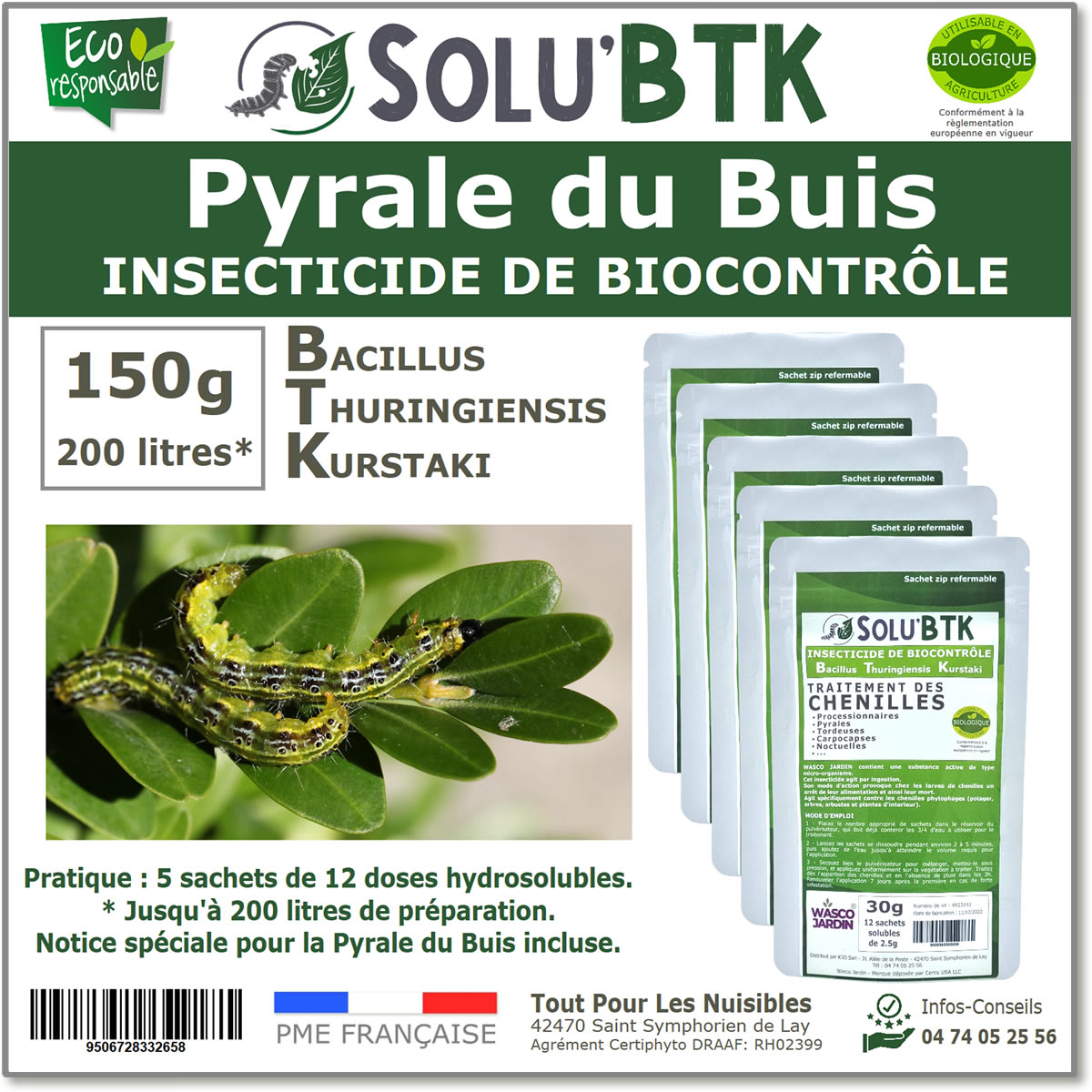 SOLU'BTK Pyrale du buis 150g