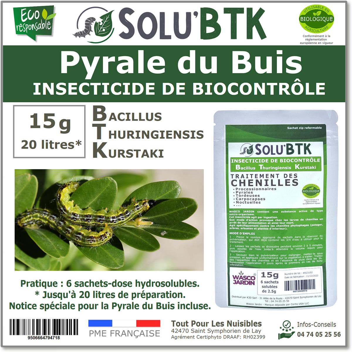 SOLU'BTK Pyrale du buis 15g
