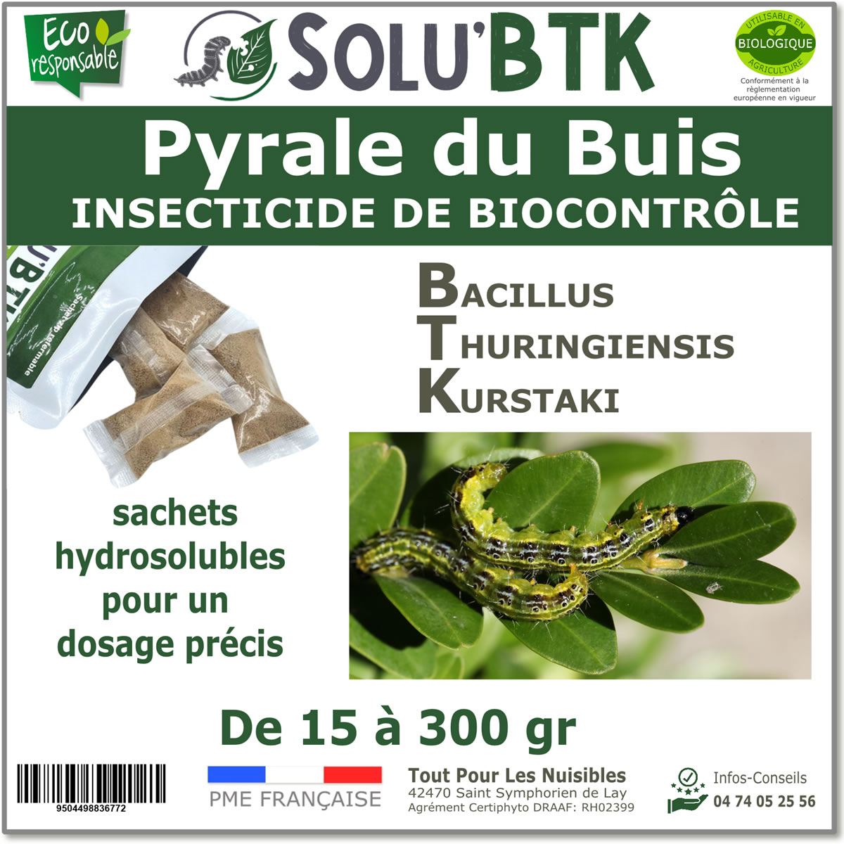 Solu'BTK - 15 à 300 gr