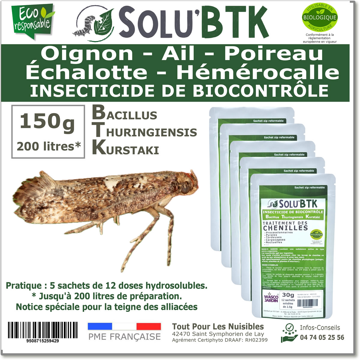 SOLU'BTK La teigne des alliacées 150g