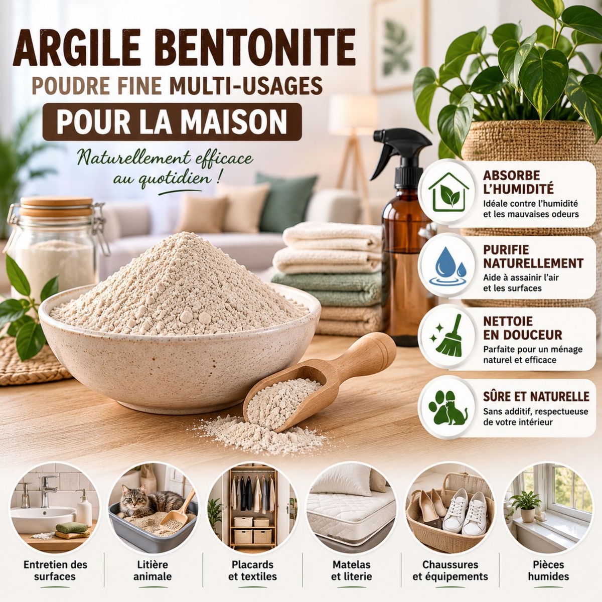 Argile Bentonite Naturelle UAB - Maison