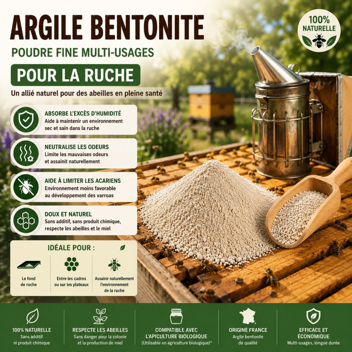 Argile Bentonite Naturelle UAB - Ruche