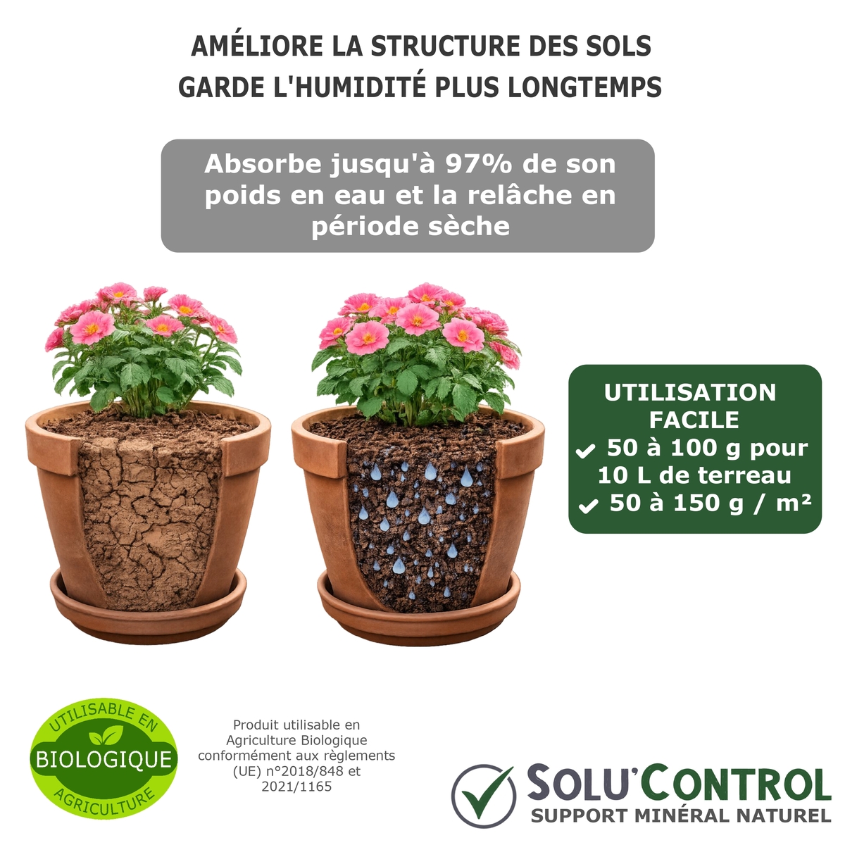 Argile Bentonite Naturelle – Support minéral – Emploi