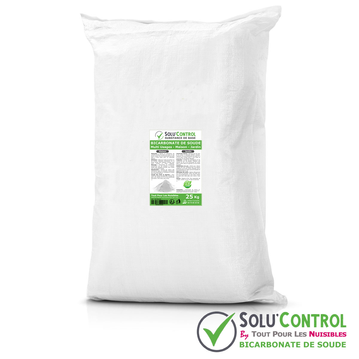 Sachet Bicarbonate de soude SOLU'CONTROL - 25kg