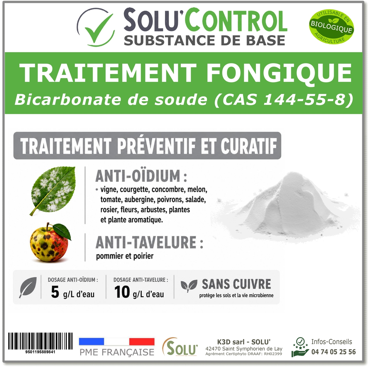 Bicarbonate de soude fongicide SOLU'CONTROL