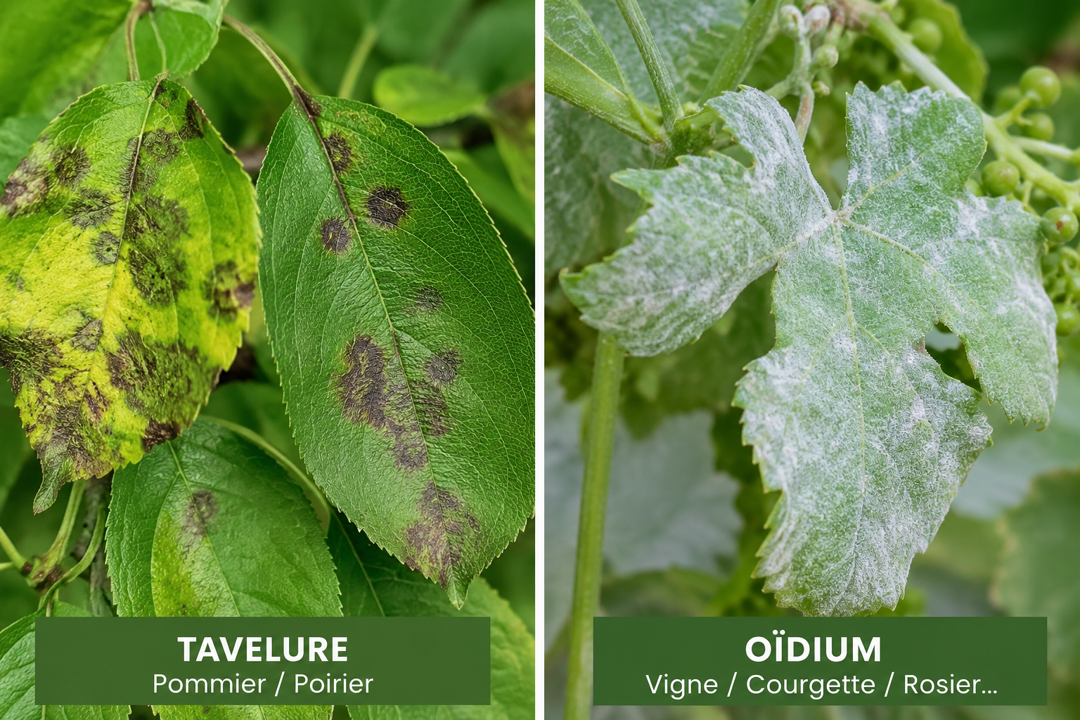 Bicarbonate de soude fongicide SOLU'CONTROL - Oïdium et Tavelure