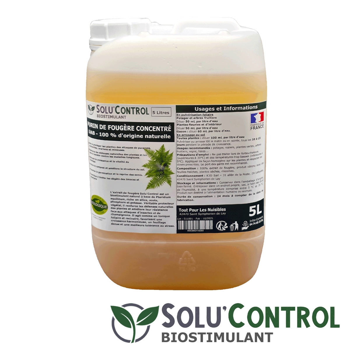 Purin de fougère naturel UAB 5L