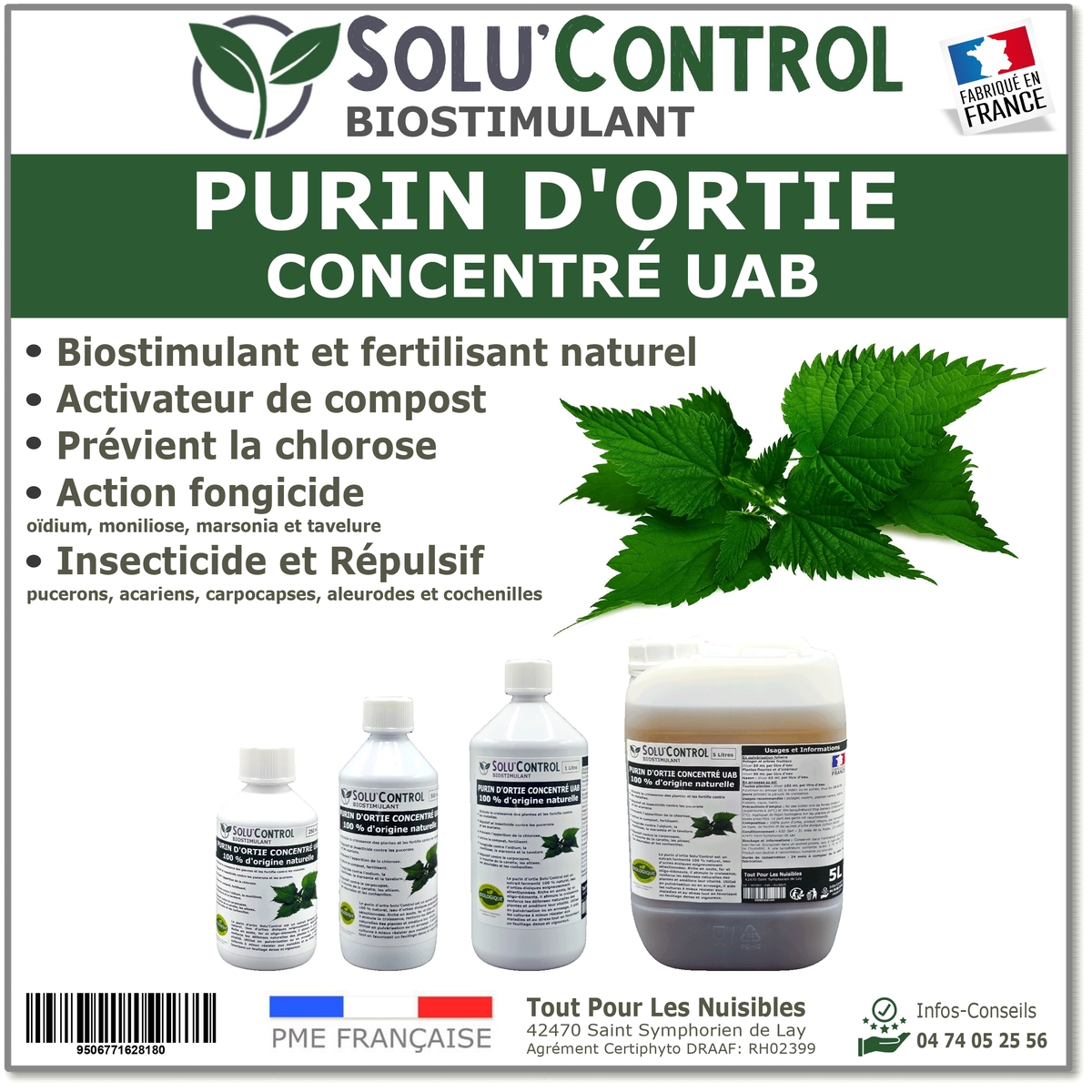 Purin d’Ortie Naturel Solu’Control UAB