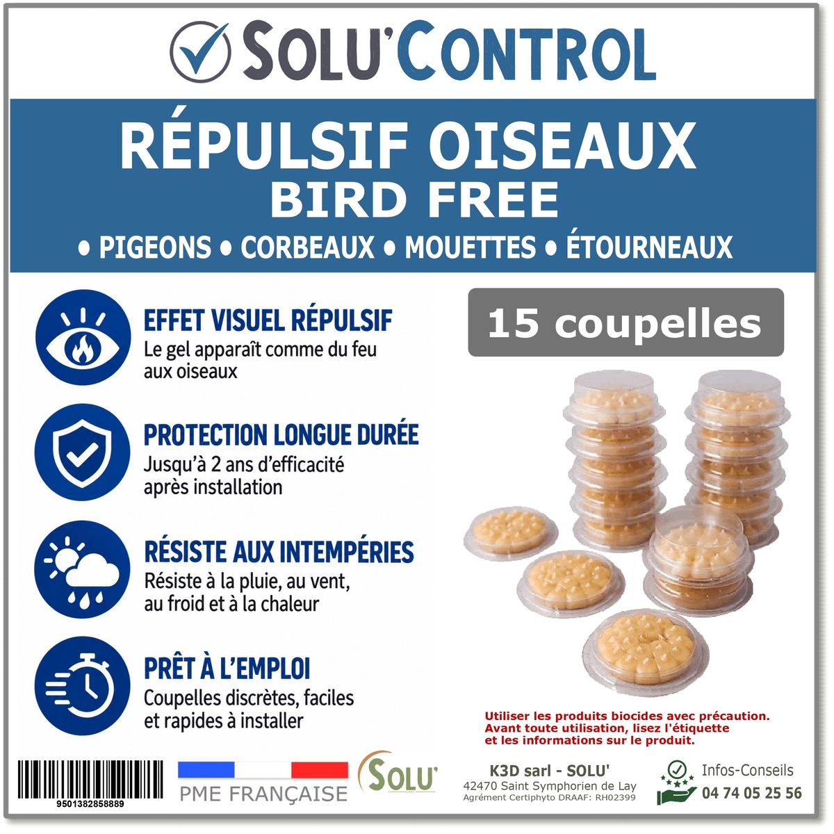Répulsif pigeon et oiseaux - Bird Free