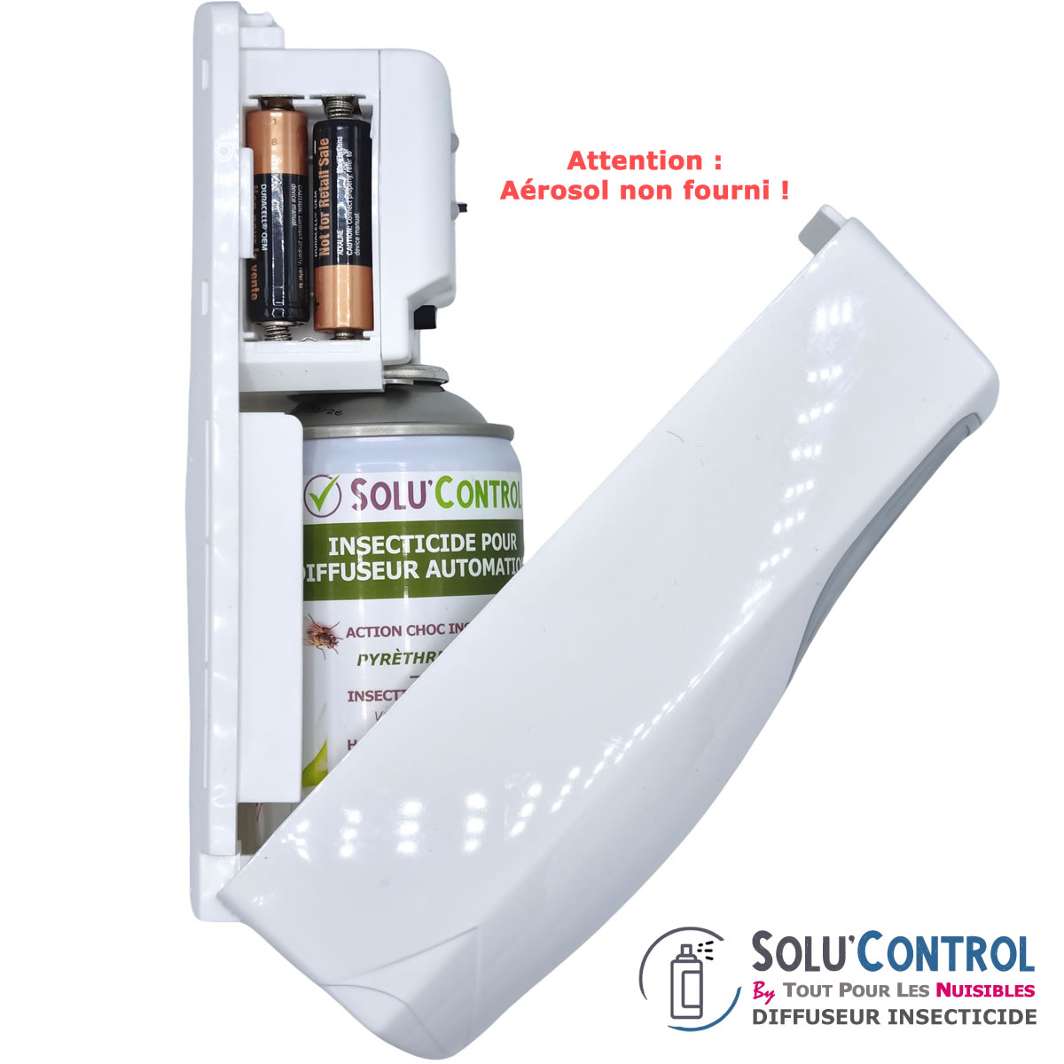 Aérosol dans le diffuseur automatique 1