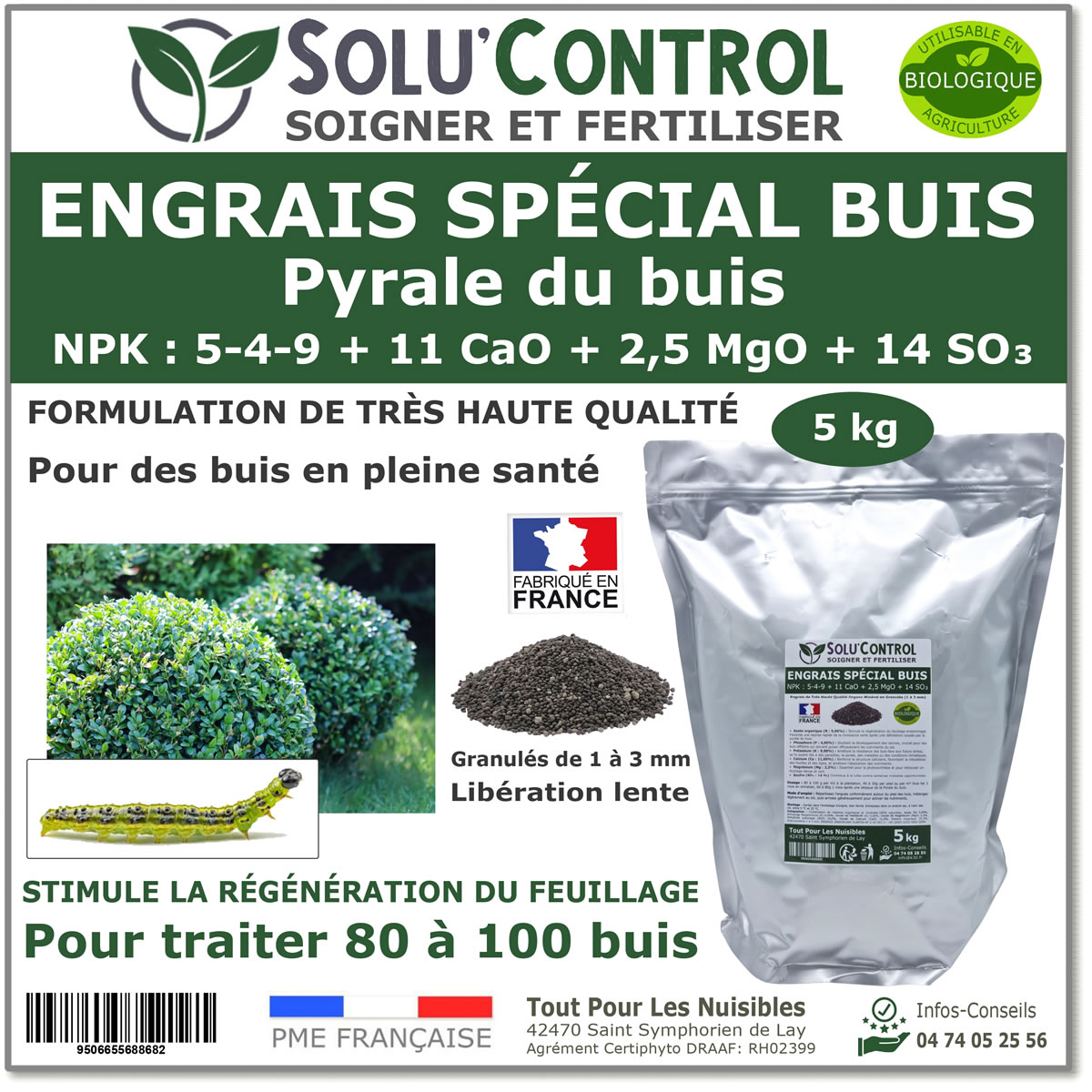Engrais Buis SOLU'CONTROL - 5kg