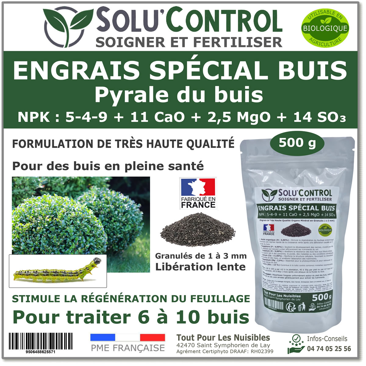 Engrais Buis SOLU'CONTROL - 500g
