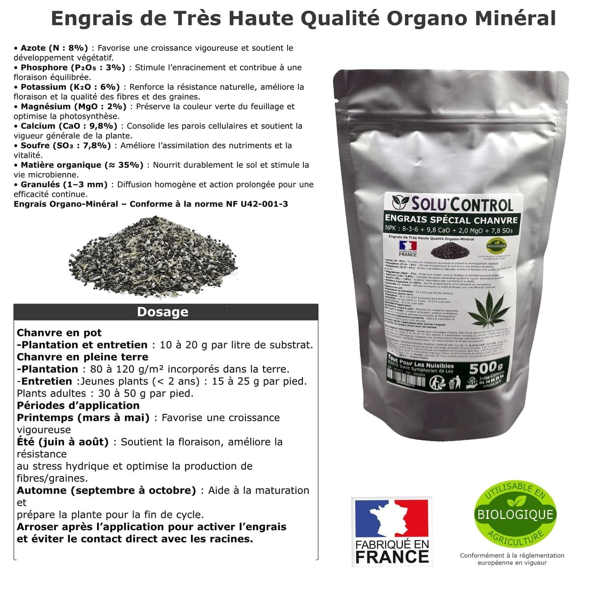 Information NPK 500g