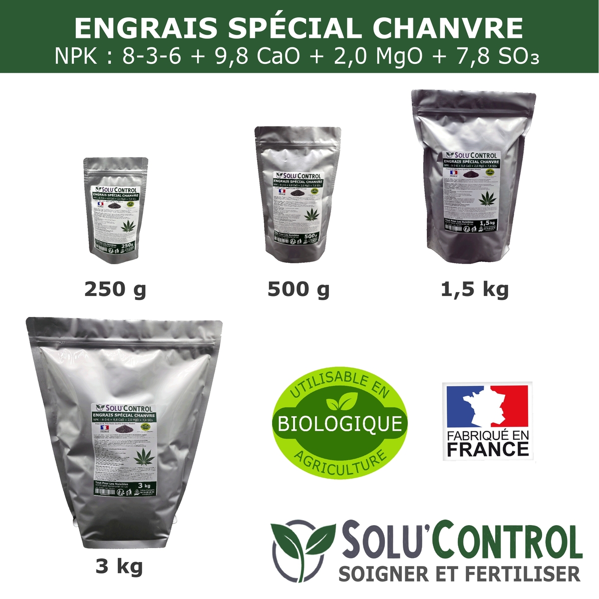 Gamme Engrais Chanvre, Solu'control