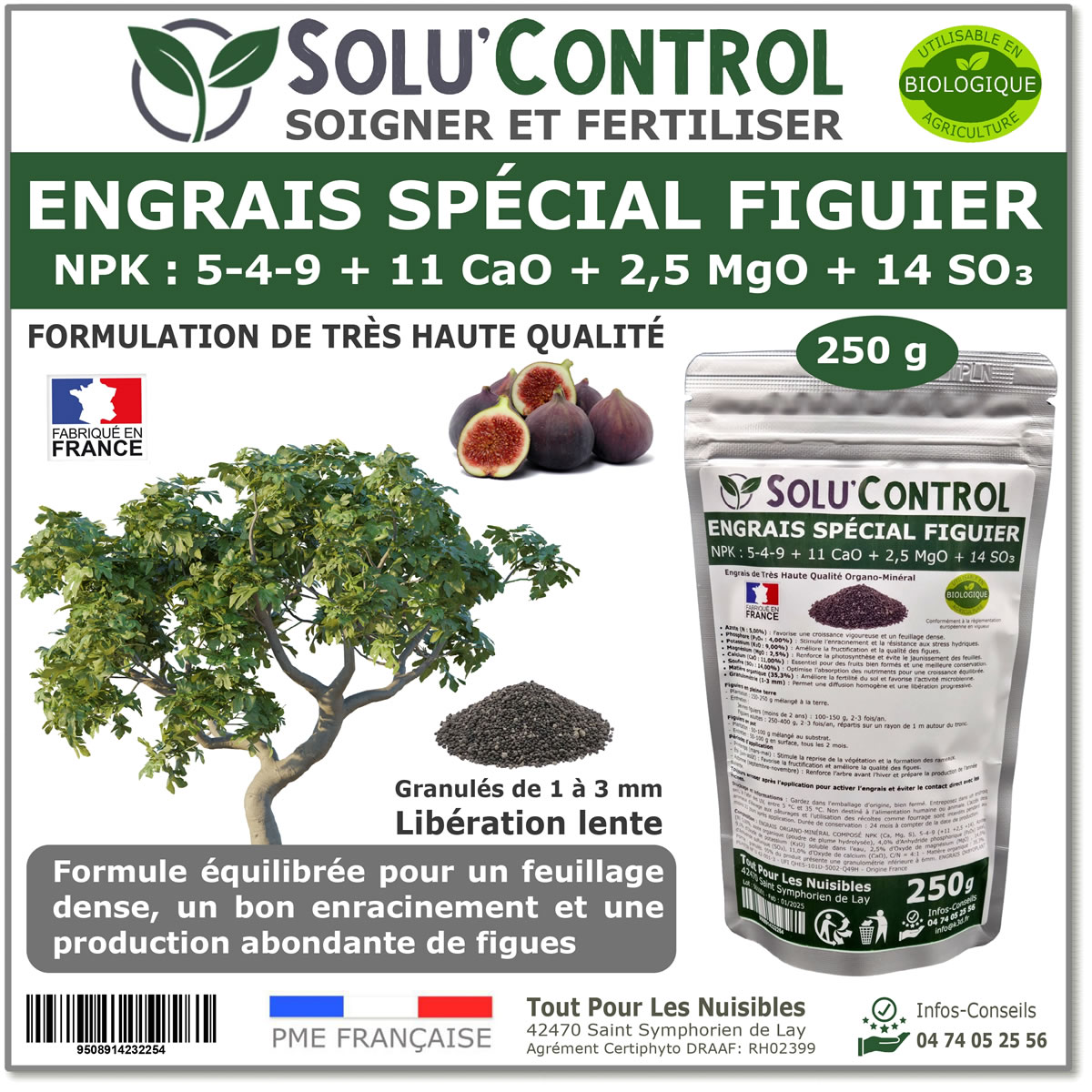 Engrais Figuier SOLU'CONTROL - 250g