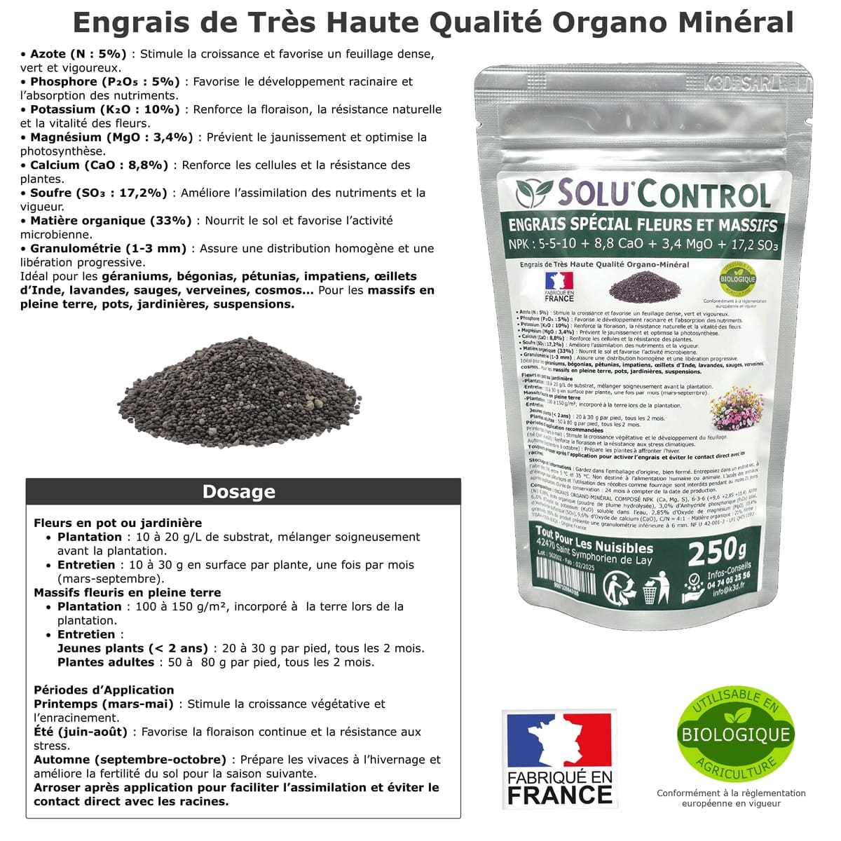 Information NPK 250g