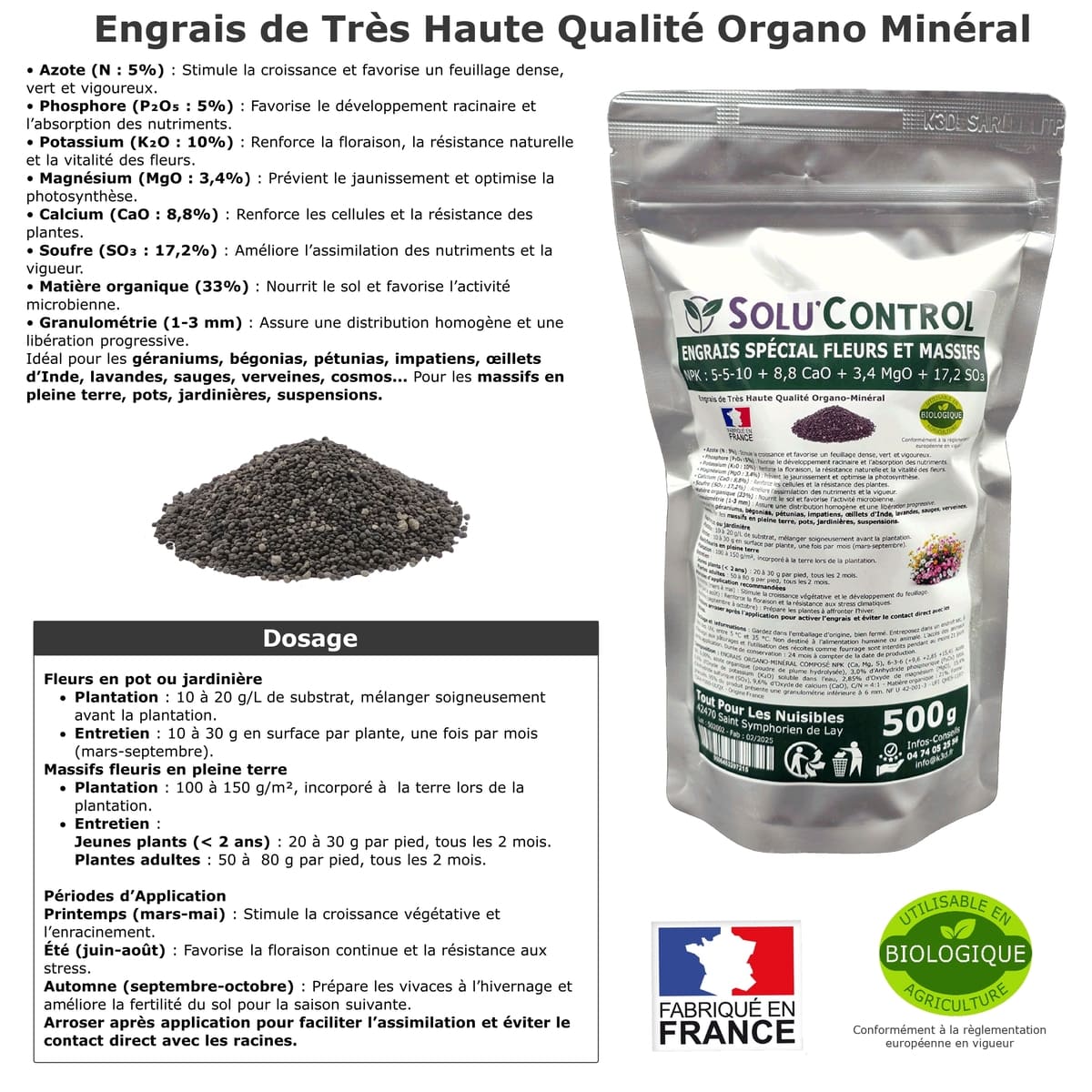 Information NPK 500g