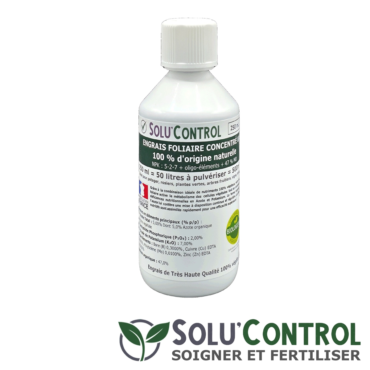 Flacon 250ml engrais foliaire