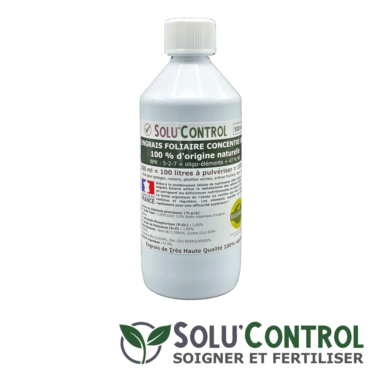 Flacon 500ml engrais foliaire